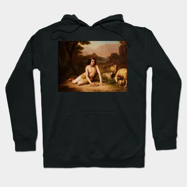 Giotto Drawing from Nature by John William Godward Hoodie by Classic Art Stall